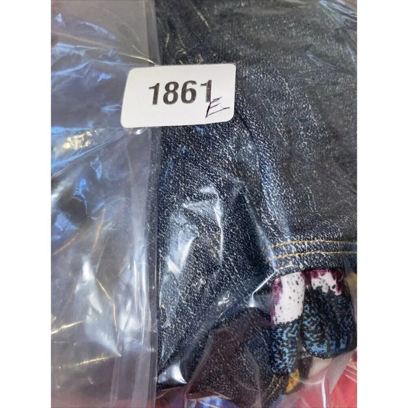 Coogi Size 16 One Piece Swimsuit Halter Top Denim Style Colorful Ruffles Beach - Picture 9 of 9